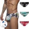 Mutande 2024 Costumi da bagno Slip da bagno per uomo Pene Push Up Costume da bagno floreale Costume da bagno da spiaggia Pantaloncini rigonfiamento