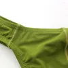 Underpants Sexy Gay Underwear Men Briefs Thongs Seamless Breathable U Convex Pouch Sunny Boy G-string Panties