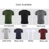 Nieuwe Mannen T-shirt Met Korte Mouwen Basic Plain Casual Gym Spier Ronde Hals T-shirts Slim Fit Tops Tee Zomer man Kleding 47yN #