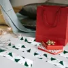 Party Decoration Christmas Tree Packaging Ribbons Xmas Gifts Ribbon For Gift Wrapping DIY Box Printing 10 Pcs