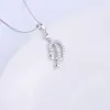 Pendentifs Pekurr 925 argent Sterling flèche de cupidon coeur collier pour femmes Zircon collier bijoux fins cadeau de saint valentin