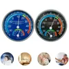 Garden Decorations Durable High Quality Thermo Hygrometer Office Restaurant Room Analogue Humidity Blue Classroom