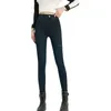 Damesjeans Winter Hoge taille Elastisch kasjmier Warme mode-legging Pluche dikkere potloodbroek Vrouwelijke denimbroek