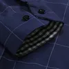 FGKKS 2023 Nya varumärkesplädtröjor Cott Dr Shirts Male LG Sleeve Slim Fit Busin Casual Floral Man Shirt 66OM#