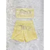 Juicy Velvet Camisole Shorts Set Two Piece Matchande Juicy Coture Set Sleeveless Crop Top Short Summer Juicy Tracksuit Outfits For Women Juicy Coture Tracksuit 660