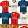 Camisas de futebol 2023 2024 Eindhoven Away Kids Kits Fabio Sia De Jong Hazard Xavi Home It Camisas de futebol Set Top Adt Drop Delivery Otosd