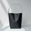 The * Row New Genuine Leather Fashion Commuting Large Capacity Shoulder Bag Tote Bag Water Bucket Bag Women's Bag 240328