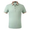 Дизайнерские мужские повседневные рубашки Mens Paul Polos Tshirts Вышивка логотип бизнес -одежда с длинным рукавом Slim Late