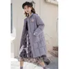 Piumino Cott Donna Inverno 2023 Nuovo Viola Lg Cott Cappotto Fi Casual Slim Stand Collare Tinta unita Parka Donna W1uS #