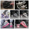 Designer Casual Shoes Sneaker Luxury Shoes Walking Män Kvinnor som driver tränare White Black Navy Blue Sports Trainer Gai