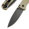 Specialerbjudande BM 535 Pocket Folding Knife S30V Drop Point Black Titanium Coating Blade GRN Handle Outdoor Camping Handing EDC Mapp Knivar med Retail Box