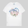 メンズデザイナーTシャツカジュアルTシャツカサブランカ夏新しいカサブランカトロピカルウィンドサマーフルーツプリント短袖GZY7