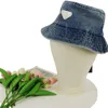 Wide Brim Black Bucket Hats Washed and Aged Cowboy Designer Hat for Women Men Summer Casquette 24ss