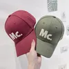 Ball Caps Koreli Günlük ve Çok Yönlü Mektup Mc Hardtop Beyzbol Şapkası Kadın Amerikan Moda Markası Çift Güneşlik Güneş Koruyucu