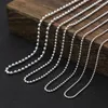 Wisiorki 1.5/2/3 mm czyste s925 srebrne mężczyźni srebrne kobiety koraliki łańcuch Naszyjnik Rock Thai Choker Sweater Link