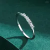 Cluster Rings JIALY Classic European Fine Tail Ring CZ S925 Sterling Silver Stacked Finger For Women Birthday Wedding Jewelry