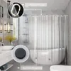 Wysoka przezroczysta zasłona prysznicowa wodoodporna przezroczyste zasłony Mączówka plastikowa wanna z haczykami Home Peva Wystrój łazienki 240328