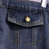 plus Size 3XL 4XL 5XL Y2K Denim Skirt Short For Women High Waist Fi Sexy High Street Tassel Jean Female Summer Clothing x3wR#