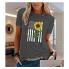 Dames plus size T-shirt Oc-Vip00010 grote korte mouw zomer dames bloemen en planten patroon cartoon hart top gepersonaliseerde Cust Dhhvm