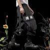 Pantalon cargo noir Techwear Hommes Hip Hop Streetwear Joggers Grandes poches Taille élastique Harajuku Casual Pantalon ample Y2k K2zZ #