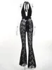 Neue Frauen Fi Spicy Girl Slim Fit Hohle Tiefe V Spitze Hosen Sexy Overall Für Frauen JY23420DG j4qJ #