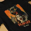 ヴァンパル映画ヒップホップTシャツ猫吸血鬼のレジャーTシャツ大人用の最新のものQ8pu＃