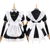 Anime Wanderer Scaramouche Maid Uniform Genshin Impact Cosplay Costume Black Lolita Short Sleeve Maid Dr med Ruffle Apr3XL T0HU#