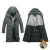 2023 Hommes Hiver Solide Couleur Cott Polaire Chaud Amovible À Capuche Parkas Hommes Coupe-Vent Extérieur Casual Grande Taille Parkas Mâle 4XL 31Ic #