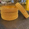 Bangle 4 pcs Dubai Bangles para mulheres cor de ouro Islam Médio Oriente 24k pulseiras etíopes jóias de casamento presentes africanos247b