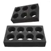 Koppar Saucers Milk Tea Drink Cup Holder Packing Tray Takeout Supply Multi-Hole Carrier Trays 8 Cup Holders Bekväm engång
