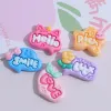 Miniatury 100pcs kawaii flatback żywica lette Cabochon DIY Hair Bak Jewel CELEFOLD Dekoracja akcesoria do scrapbookingu