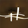 Plafondverlichting LED-licht Quad Wave Down Lamp Verlichtingsarmatuur voor slaapkamer badkamer keuken hal