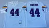 Throwback Football Vintage 10 Fran Tarkenton Jersey 75th 22 Paul Krause 28 Adrian Peterson 44 Chuck Foreman 80 Cris Carter 88 Alan Page 93 John Randle Retro cucita