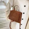 Bolsas de lona 2022 Bolso de PU para mujer Versión coreana de un hombro Diagonal Hebilla magnética Cerrada Bolsa cuadrada pequeña portátil