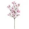 Dekorativa blommor bröllop konstgjord blomma realistiska persikblomgrenar för hemfjäder