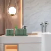Ensembles Ensemble de lavage de luxe léger fournitures de salle de bain cinq pièces en céramique hôtel nordique minimaliste fournitures de salle de bain tasse de bain de bouche tasse de brossage
