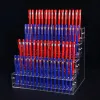 Rack 16 Tier Acrylic Pen Holder Storage Helf Supermarket Stationery Store Rack Ballpoint Pen Neutral Pen Clear Ladder Display Stand