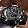 Chronograph Business Watch Men Leather Digital Wristwatches