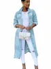 Automne Femmes Sexy Ripped Denim Vestes 2024 Vintage Casual Lg Jean Veste Hiver Femme Lg Manches Manteau Streetwear t3ZQ #