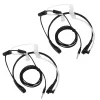 Écouteurs 2x 1 pipin 3,5 mm Mic de gorge microphone Couvrette de tube acoustique Casque à oreille pour Samsung / HTC / LG / BlackBerry / Motoro