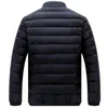 Veste légère en duvet de canard pour hommes, col montant décontracté, manteaux pour hommes, automne hiver, vêtements d'extérieur, vestes de base, vêtements de marque Casacos r8s0 #