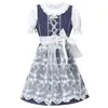 Halen Children Lace Cute Maid Cosplay Cosplay Costplay Holiday Party Festival Festival Festival Floral Print Dr scena odzież H7AF#