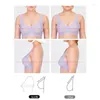 BRAS SUJIIN Sömlös underkläder för kvinnor Tryck upp trådlös minimizer BH Summer Lingerie Ladies Thin Quick Torking Fixed Cup MX173