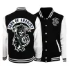 SS of Anarchy Giacca da baseball Cappotto con cappuccio Uomo Donna Stampa Sport Uniformi da baseball Moto Cappotti Cardigan Top Abbigliamento Top 426X #