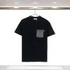 début d'été hommes t-shirt designer T-shirts hommes femmes mode poches en cuir lettres graphique tee-shirt décontracté à manches courtes taille S-3XL