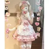 Lolita Cat Girl Anime Maid Uniform Mulheres Halen Cosplay Party Dr Japonês Doce Xadrez Waitr Princ empregadas domésticas roupa 5XL m8Qz #