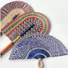 Decorative Figurines Seagrass Woven Fan Nordic With Hanging Loop Wall Hand-woven Pendant Decor