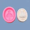 Baking Moulds Wedding Dress Soap Silicone Mold Fondant Cake Decoration Diy Candle Dripping Plaster