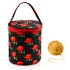 Storage Bags Yarn Bag Waterproof Flower Cases For Wool Crochet Organizer Knitting Baskets Makeup Pouch Shopping DIY Accessories