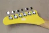 Double Shake 22 Pin Electric Guitar Yellow Black Rands Maple Fingle Board Frakt snabbt